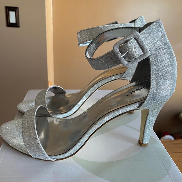 Style & Co. Shoes - Style & Co.High Silver Bling Sandals SZ 8.5
